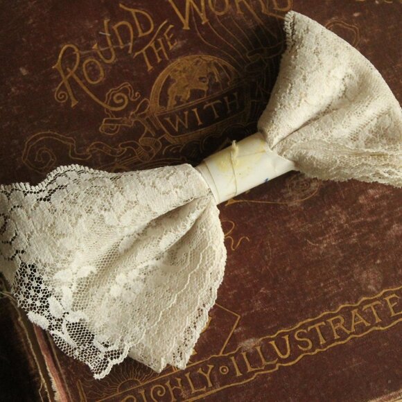 Fred Meyer Other - Vintage 1970s Wide Lace Trim, NOS Pale Beige Taupe Nylon 3.5" Wide, One Yard